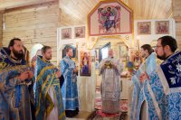 Божественная литургия в день праздника иконы Божией Матери "Отрада и Утешение"