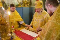 Божественная литургия в Свято-Петро-Павловском кафедральном соборе г.Гомеля