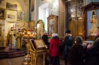 Божественная литургия в Свято-Петро-Павловском кафедральном соборе г.Гомеля