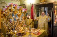 Божественная литургия в Свято-Петро-Павловском кафедральном соборе г.Гомеля