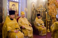 Божественная литургия в Свято-Петро-Павловском кафедральном соборе г.Гомеля