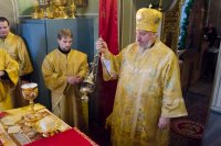 Божественная литургия в Свято-Петро-Павловском кафедральном соборе г.Гомеля