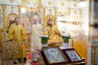 Божественная литургия в день празднования перенесения мощей свт. Иоанна Златоуста