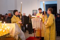 Божественная литургия в Неделю о блудном сыне, Собор Вселенских учителей и святителей Василия Великого, Григория Богослова и Иоанна Златоустого