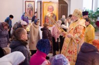 Божественная литургия в Неделю о блудном сыне, Собор Вселенских учителей и святителей Василия Великого, Григория Богослова и Иоанна Златоустого