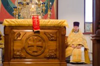 Божественная литургия в Неделю о блудном сыне, Собор Вселенских учителей и святителей Василия Великого, Григория Богослова и Иоанна Златоустого