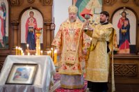 Божественная литургия в Неделю о блудном сыне, Собор Вселенских учителей и святителей Василия Великого, Григория Богослова и Иоанна Златоустого