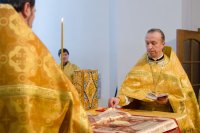 Божественная литургия в Неделю о блудном сыне, Собор Вселенских учителей и святителей Василия Великого, Григория Богослова и Иоанна Златоустого