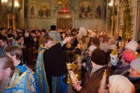 Всенощное бдение в канун праздника Сретения Господня