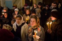 Всенощное бдение в канун праздника Сретения Господня