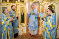  Божественная литургия в криптовом храме Свято-Петро-Павловском кафедрального собора