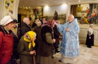  Божественная литургия в криптовом храме Свято-Петро-Павловском кафедрального собора