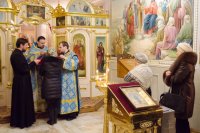  Божественная литургия в криптовом храме Свято-Петро-Павловском кафедрального собора