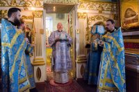 Божественная литургия в Свято-Петро-Павловском кафедральном соборе г.Гомеля