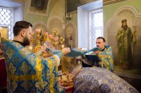 Божественная литургия в Свято-Петро-Павловском кафедральном соборе г.Гомеля