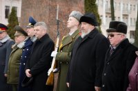 Преосвященный Стефан принял участие в митинге в честь Дня защитника Отечества