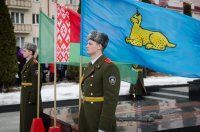 Преосвященный Стефан принял участие в митинге в честь Дня защитника Отечества