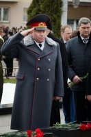 Преосвященный Стефан принял участие в митинге в честь Дня защитника Отечества