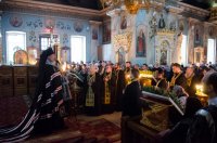 Преосвященный Стефан совершил вечерню с чином Прощения