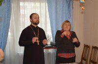 РЕЧИЦА. Священнослужитель посетил общественное объединение "Белорусское общество глухих"