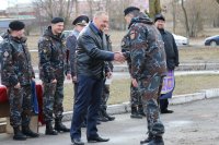 Торжественное мероприятие, посвященное Дню милиции, сотрудников ОМОН