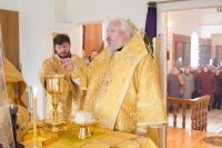 Преосвященнейший Стефан возглавил Божественную литургию в храме Святой Живоначальной Троицы д.Заспа Преосвященнейший Стефан возглавил Божественную литургию в храме Святой Живоначальной Троицы д.Заспа