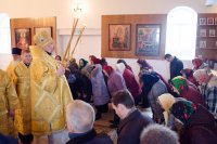Преосвященнейший Стефан возглавил Божественную литургию в храме Святой Живоначальной Троицы д.Заспа Преосвященнейший Стефан возглавил Божественную литургию в храме Святой Живоначальной Троицы д.Заспа
