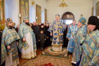 Божественная литургия Преждеосвященных Даров в праздник Козельщанской иконы Божией Матери