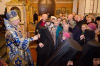 Божественная литургия Преждеосвященных Даров в праздник Козельщанской иконы Божией Матери