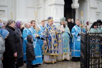 Божественная литургия Преждеосвященных Даров в праздник Козельщанской иконы Божией Матери