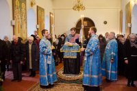 Божественная литургия Преждеосвященных Даров в праздник Козельщанской иконы Божией Матери