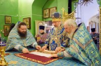 Божественная литургия Преждеосвященных Даров в праздник Козельщанской иконы Божией Матери