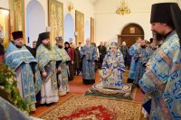 Божественная литургия Преждеосвященных Даров в праздник Козельщанской иконы Божией Матери