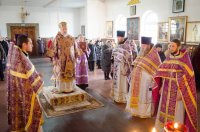 Божественная литургия Преждеосвященных Даров в храме Святой Живоначальной Троицы г. Лоева