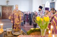 Божественная литургия Преждеосвященных Даров в храме Святой Живоначальной Троицы г. Лоева