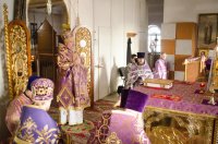 Божественная литургия Преждеосвященных Даров в храме Святой Живоначальной Троицы г. Лоева