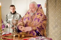 Божественная литургия Преждеосвященных Даров в храме Святой Живоначальной Троицы г. Лоева