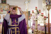 Божественная литургия Преждеосвященных Даров в храме Святой Живоначальной Троицы г. Лоева