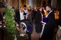 В Свято-Петро-Павловский кафедральный собор г. Гомеля доставлен ковчег с частицами мощей святых вмч. Георгия Победоносца, сщмч. Харалампия и мч. Вонифатия В Свято-Петро-Павловский кафедральный собор г. Гомеля доставлен ковчег с частицами мощей святых вмч. Георгия Победоносца, сщмч. Харалампия и мч. Вонифатия