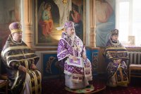 Божественная литургия Преждеосвященных Даров в праздник Иконы Божией Матери, именуемой "Державная"