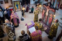 Преосвященнейший Стефан совершил пассию в храме св. вмч. и целителя Пантелеимона г.Гомеля. 