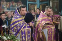 Божественная литургия Преждеосвященных Даров в день памяти 40 мучеников, в Севастийском озере мучившихся