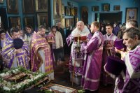 Божественная литургия Преждеосвященных Даров в день памяти 40 мучеников, в Севастийском озере мучившихся