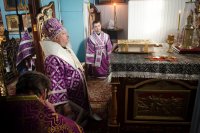 Божественная литургия Преждеосвященных Даров в день памяти 40 мучеников, в Севастийском озере мучившихся