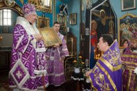 Божественная литургия Преждеосвященных Даров в день памяти 40 мучеников, в Севастийском озере мучившихся