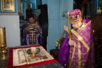 Божественная литургия Преждеосвященных Даров в день памяти 40 мучеников, в Севастийском озере мучившихся