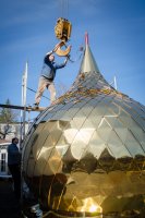 Освящение куполов и крестов в д. Поколюбичи Освящение куполов и крестов в д. Поколюбичи