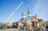 Освящение куполов и крестов в д. Поколюбичи Освящение куполов и крестов в д. Поколюбичи