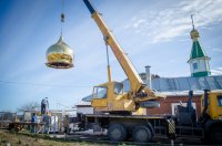 Освящение куполов и крестов в д. Поколюбичи Освящение куполов и крестов в д. Поколюбичи