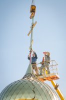 Освящение куполов и крестов в д. Поколюбичи Освящение куполов и крестов в д. Поколюбичи